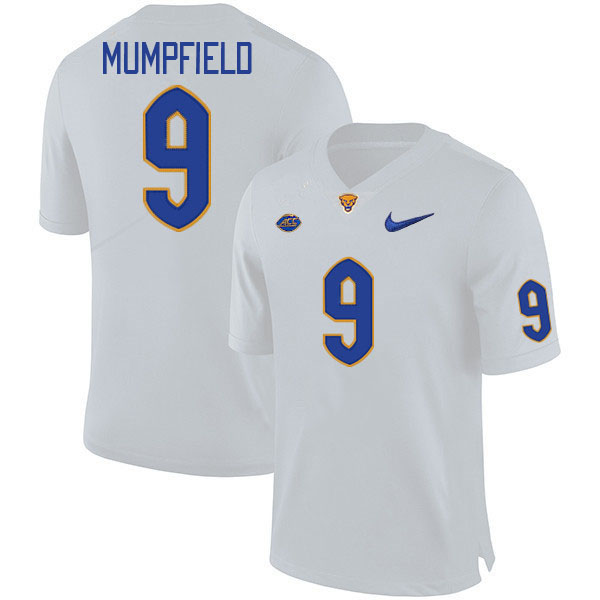 Men #9 Konata Mumpfield Pitt Panthers College Football Jerseys Stitched Sale-White